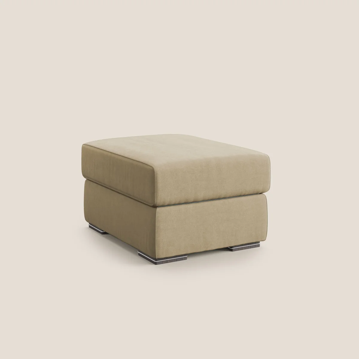 Sun pouf apribile contenitore in microfibra smacchiabile T11 beige - immagine 9