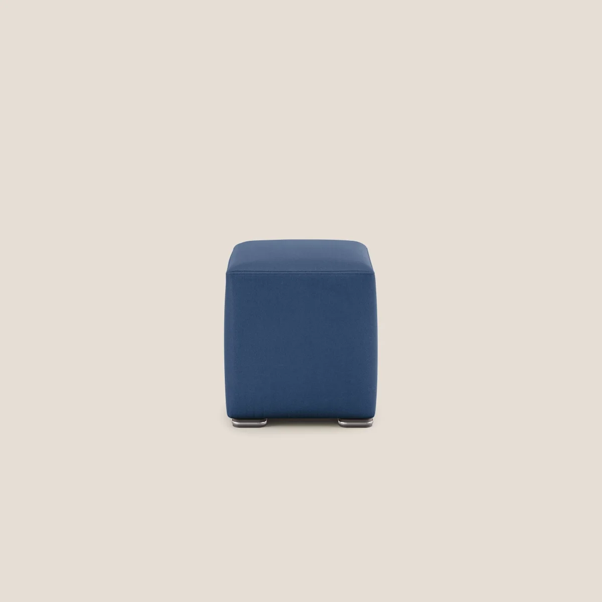 Cube pouf in microfibra smacchiabile T11 blu - immagine 4
