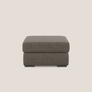Sun pouf apribile contenitore in tessuto impermeabile morbido intreccio T06 marrone