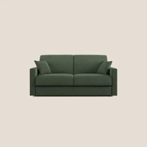 Chris Divano letto in microfibra smacchiabile T11 verde