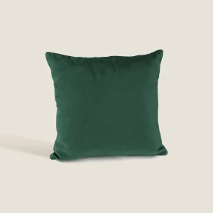Velluto cuscini quadrati disponibile in diverse colorazioni in velluto impermeabile verde
