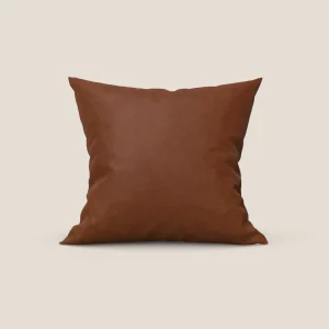 Rotterdam cuscino disponibile in diversi colori realizzato in microfibra effetto velluto raso impermeabile T09 ruggine