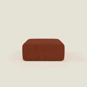 BonBon pouf divano modulare in 2 dimensioni in tessuto smacchiabile T23 ruggine