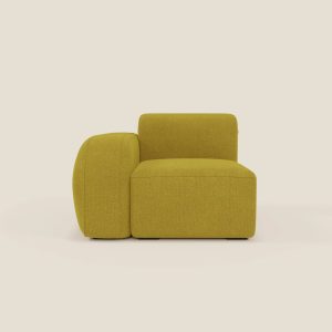 BonBon modulo terminale 105 cm sinistro o destro - tessuto smacchiabile T23 giallo sole