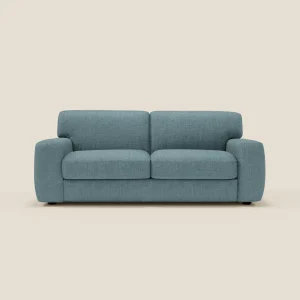 Cloud Divano letto materasso H17 cm dai morbidi cuscini in tessuto impermeabile T06 azzurro